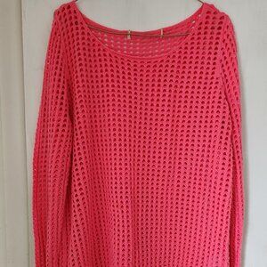 Hot Pink Fish-net Sweater